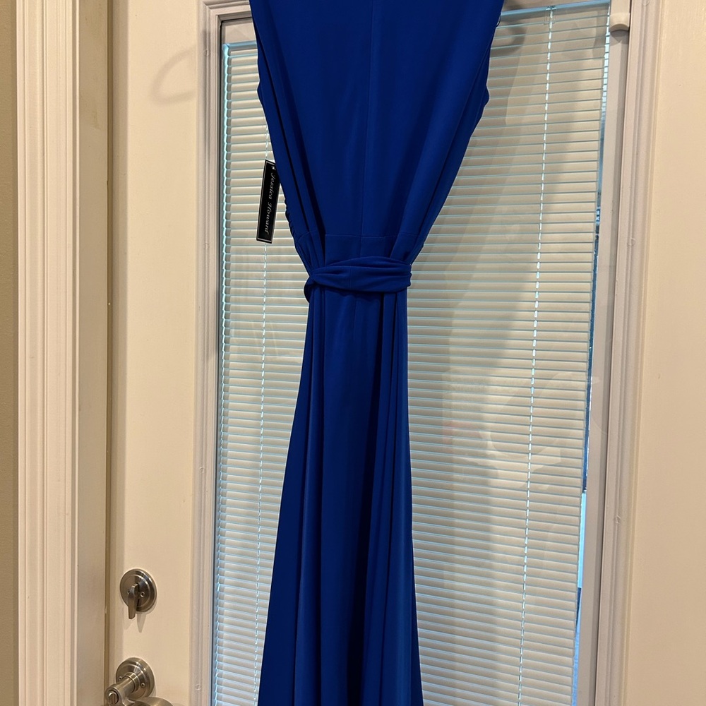 Jessica Howard Cobalt Blue Matte Jersey Dress